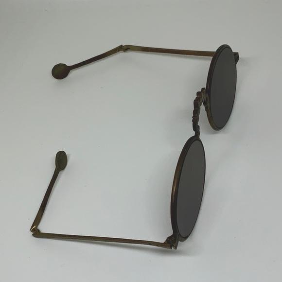 RARE (Unisex) Vintage Antique style Round Sun glasses Old Copper Wire Frames - Picture 2 of 7